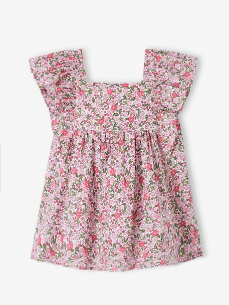 Robe à volants bébé carreaux rose+rose imprimé 5 - vertbaudet enfant 