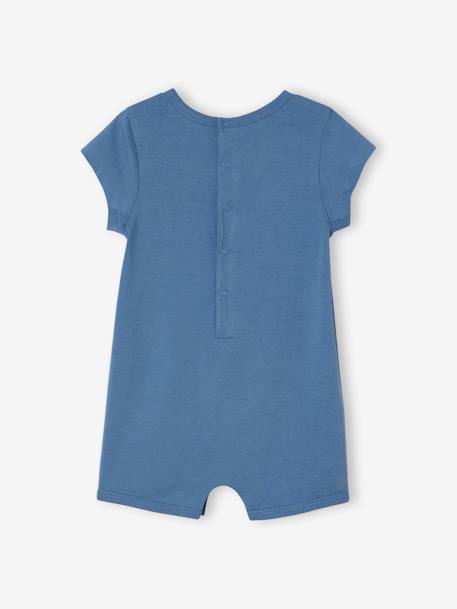 Combishort bébé Basics bleu+caramel 2 - vertbaudet enfant 