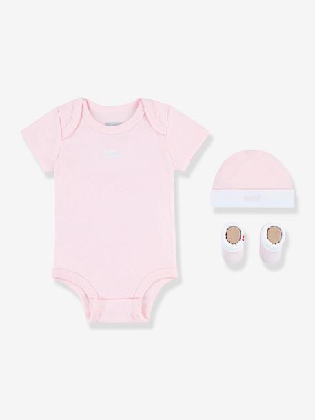 Ensemble 3 pièces bébé Batwin de Levi's® bleu ciel+rose pâle 8 - vertbaudet enfant 