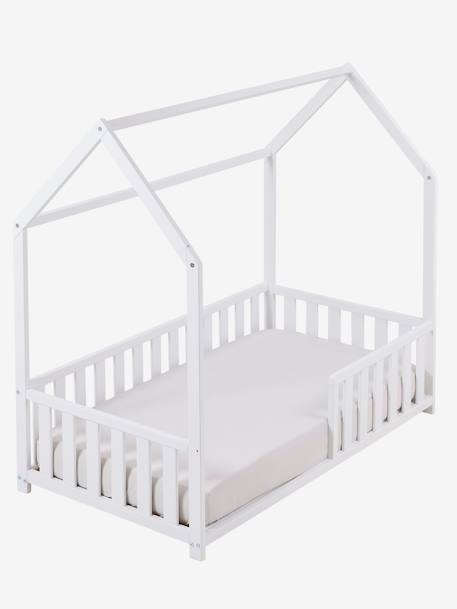 Lit cabane enfant 70 x140 cm blanc 1 - vertbaudet enfant 