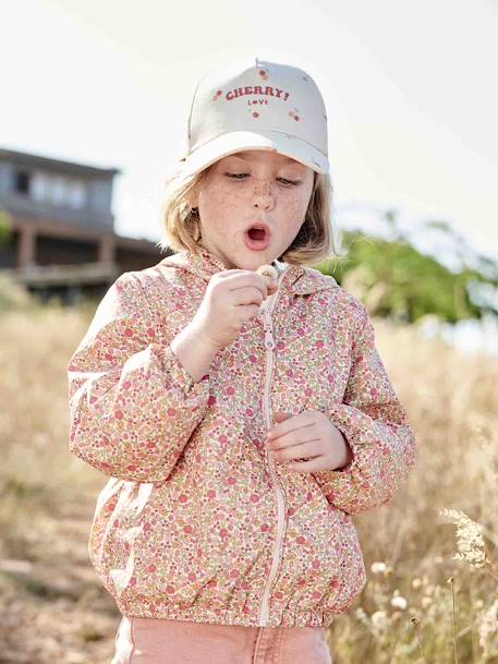 Casquette cerise fille écru 1 - vertbaudet enfant 