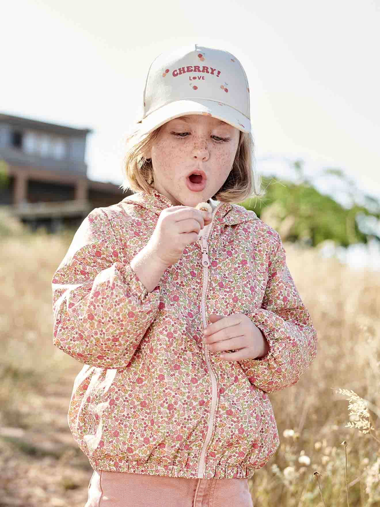 Parka a capuche 3 en 1 mi saison fille avec coupe vent amovible kaki