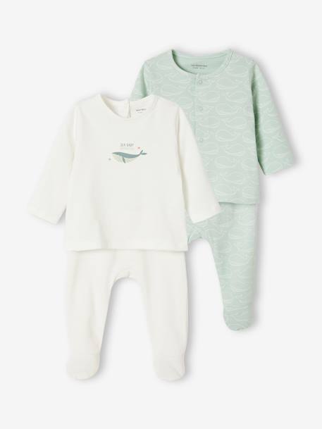 Bébé-Lot de 2 pyjamas bébé 2 pièces en jersey