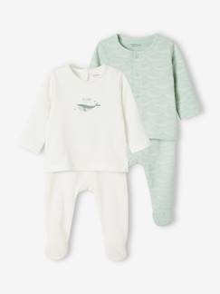 Lot de 2 pyjamas bébé 2 pièces en jersey  - vertbaudet enfant