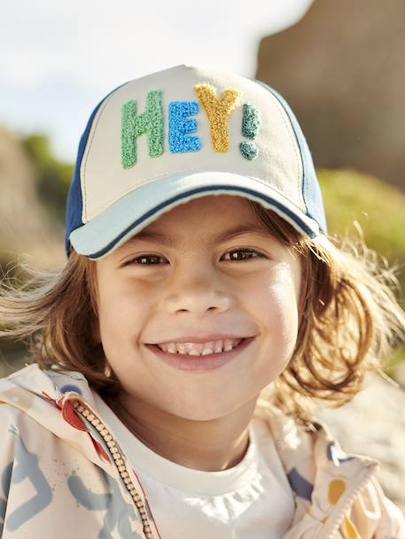 Casquette HEY! garçon beige+bleu 8 - vertbaudet enfant 