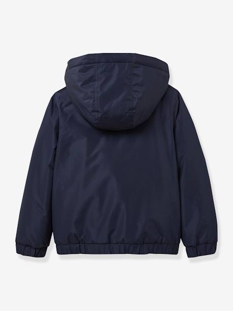 Blouson coupe-vent doublé sherpa CYRILLUS marine 2 - vertbaudet enfant 