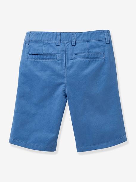 Bermuda chino garçon CYRILLUS bleu azur+rose+vert d'eau 2 - vertbaudet enfant 