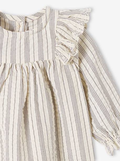 Ensemble robe + bloomer + bandeau naissance écru 7 - vertbaudet enfant 