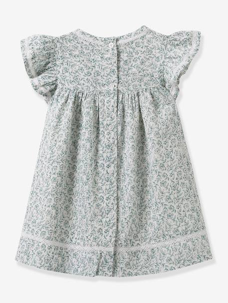 Robe imprimée herbier bébé CYRILLUS écru 2 - vertbaudet enfant 