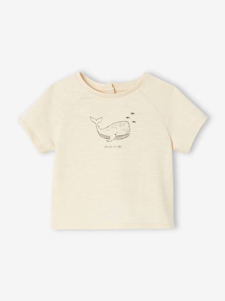 Lot de 2 T-shirts naissance en coton biologique moka 3 - vertbaudet enfant 