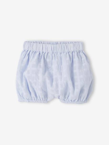 Lot de 2 bloomers brodés naissance bleu ciel 3 - vertbaudet enfant 