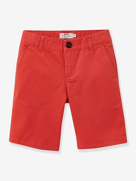 Bermuda chino garçon CYRILLUS bleu azur+rose+vert d'eau 3 - vertbaudet enfant 