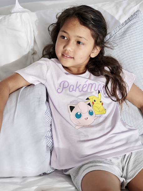 Pyjashort bicolore fille Pokemon® Lavande/gris chiné 7 - vertbaudet enfant 