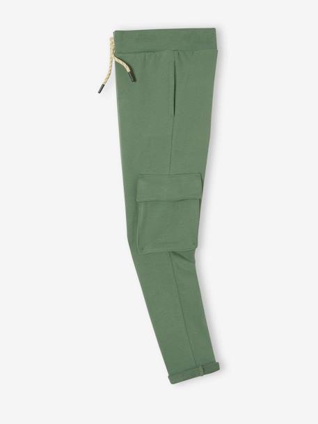 Jogging poches battle garçon gris chiné+vert sauge 10 - vertbaudet enfant 