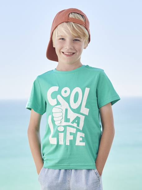 T-shirt imprimé Basics garçon manches courtes  - vertbaudet enfant