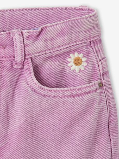 Pantalon boyfriend fille pistache+violet 7 - vertbaudet enfant 