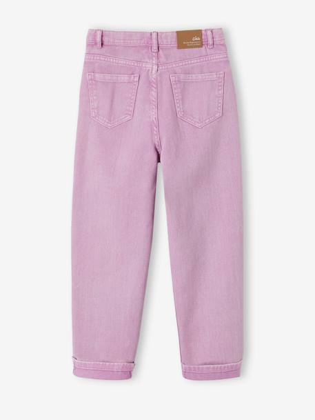 Pantalon boyfriend fille pistache+violet 6 - vertbaudet enfant 