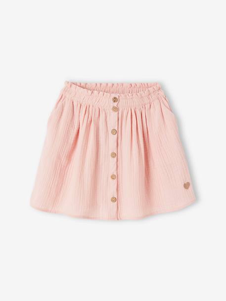 Jupe couleur en gaze de coton fille  - vertbaudet enfant