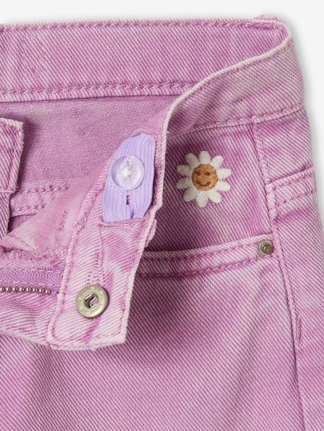 Pantalon boyfriend fille pistache+violet 8 - vertbaudet enfant 