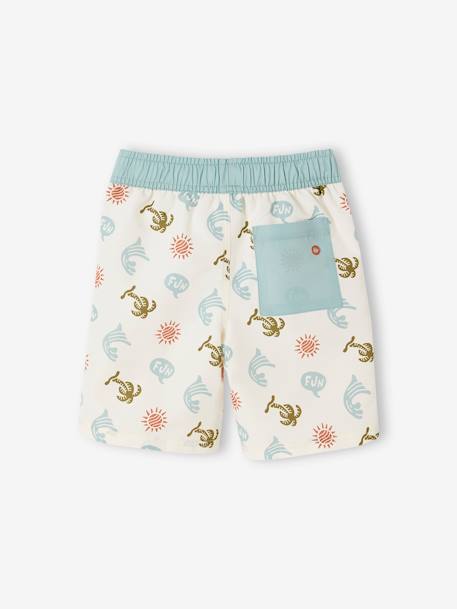 Short de bain imprimé garçon beige imprimé 2 - vertbaudet enfant 