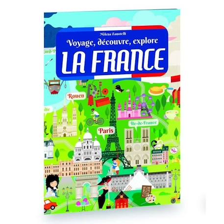 Puzzle & Livre - Voyagez, découvrez, explorez, La France BLEU 3 - vertbaudet enfant 
