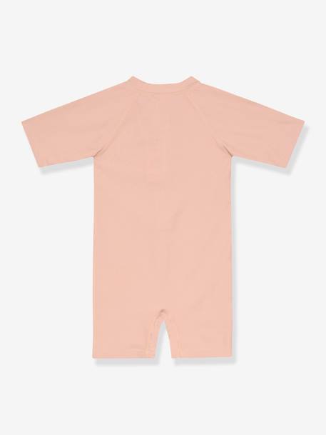 Combinaison enfant anti-UV  LÄSSIG manches courtes rayé blanc+rose nude 5 - vertbaudet enfant 