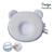 Cale Tête Bébé P'tit Panda Air+ - 0-6 Mois - Mousse Mémoire Forme - Respirant - Luttre Contre Plagiocéphalie - 21x19cm Gris GRIS 2 - vertbaudet enfant 