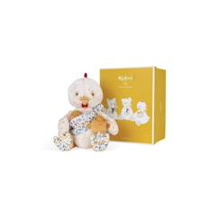 Jouet-Peluche Papa Poule Paul 35cm - Kaloo - Fourrure Douce - Porte-bébé en Mousseline de Coton - Multicolore