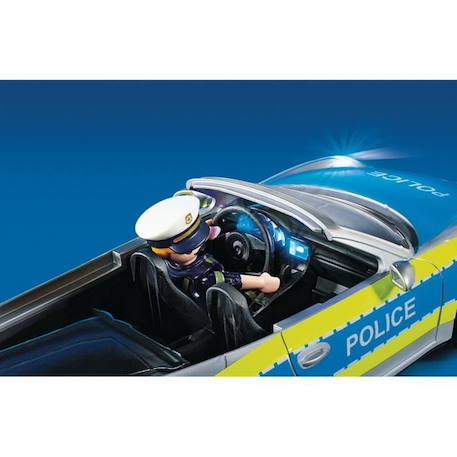 PLAYMOBIL - Porsche 911 Carrera 4S Police - 2 policiers et accessoires - Effets sonores et lumineux BLEU 6 - vertbaudet enfant 