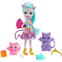 Enchantimals - Poupée Deanna Dragon 15 cm et Dragons - Dès 4 ans  - vertbaudet enfant