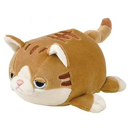 Peluche Mugi Chat Brun - TROUSSELIER - NEMU NEMU - Coussin à câliner - Ultra doux - Taille S - 11 cm MARRON 1 - vertbaudet enfant 