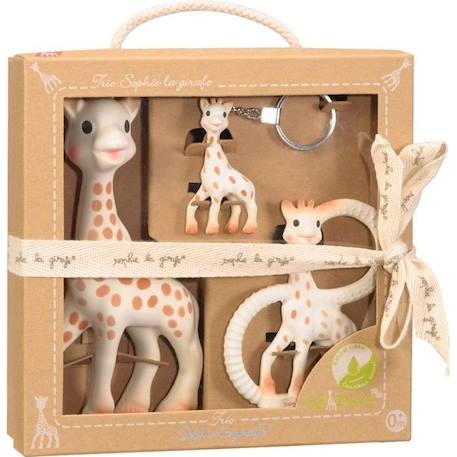 SOPHIE LA GIRAFE Trio So Pure BEIGE 1 - vertbaudet enfant 