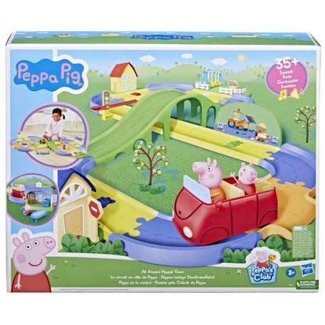 Circuit en ville de Peppa - HASBRO - Piste ajustable - Véhicule et figurine inclus - +35 sons - 3 ans et plus ROUGE 3 - vertbaudet enfant 