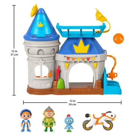 Fisher-Price - Château De Karamel - Little People - Figurine 1er âge - 3 ans et + BLEU 3 - vertbaudet enfant 