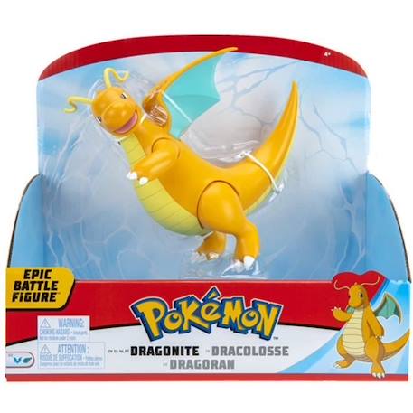 Figurine Pokémon légendaire Dracolosse 30 cm de BANDAI JAUNE 3 - vertbaudet enfant 
