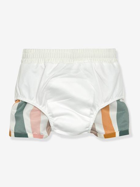 Short de bain avec couche bébé LÄSSIG blanc imprimé+bleu imprimé+rayé blanc 9 - vertbaudet enfant 