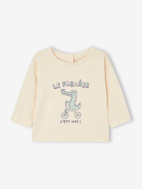 Lot de 2 T-shirts basics bébé rayé vert 2 - vertbaudet enfant 