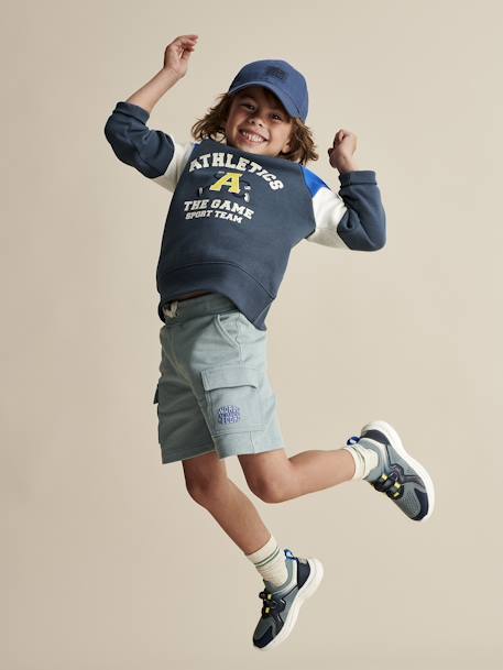 Short sport style battle garçon marine+vert d'eau 6 - vertbaudet enfant 