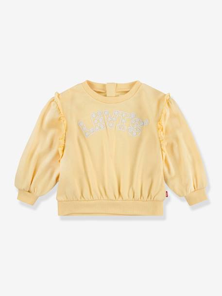 Sweat à volants fille Levi's® jaune pâle 1 - vertbaudet enfant 