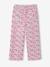 Pantalon large à fleurs fille rose 2 - vertbaudet enfant 