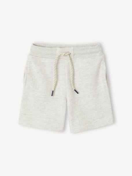 Ensemble sport sweat et short garçon blanc chiné+vert d'eau 4 - vertbaudet enfant 