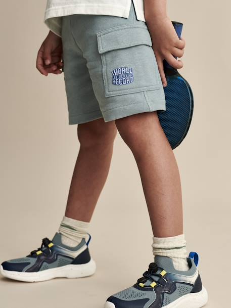 Short sport style battle garçon marine+vert d'eau 7 - vertbaudet enfant 