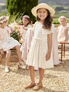 Robe cérémonie en tulle brodé fleurs fille  - vertbaudet enfant