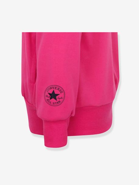 Sweat à capuche fille CONVERSE fuchsia 4 - vertbaudet enfant 