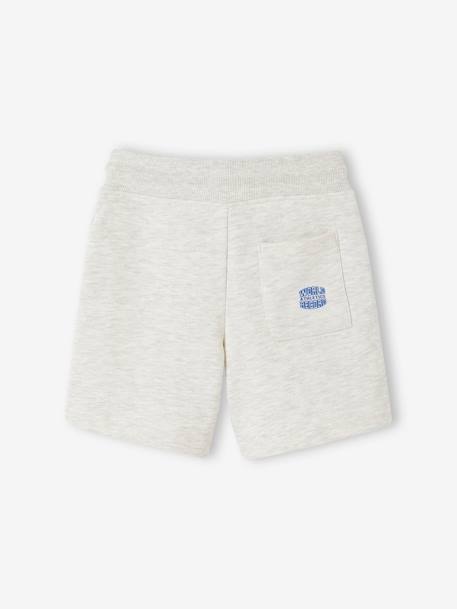 Ensemble sport sweat et short garçon blanc chiné+vert d'eau 6 - vertbaudet enfant 