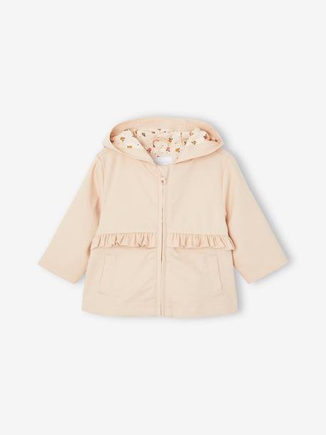 Parka doublée bébé avec capuche beige 1 - vertbaudet enfant 