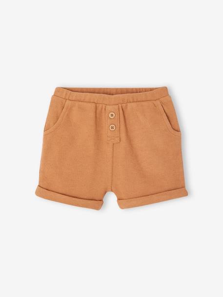 Ensemble 3 pièces naissance : tee-shirt, short et chapeau assorti cappuccino 3 - vertbaudet enfant 