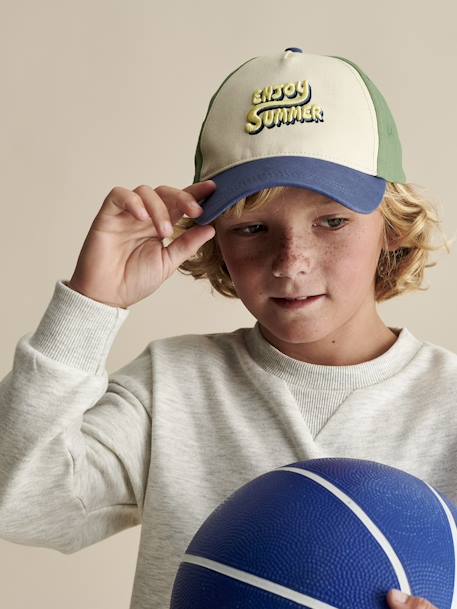 Casquette 'Enjoy Summer' garçon multicolore 1 - vertbaudet enfant 