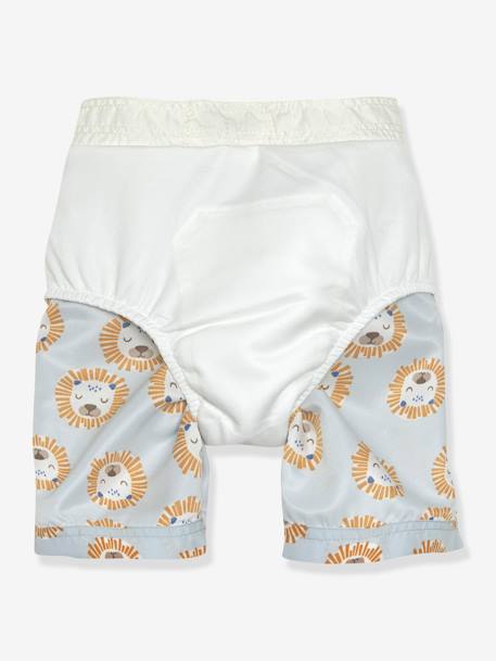 Short de bain avec couche bébé LÄSSIG blanc imprimé+bleu imprimé+rayé blanc 6 - vertbaudet enfant 