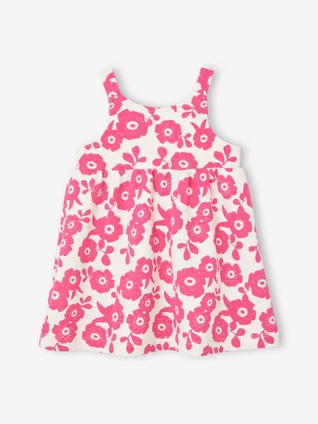 Robe bébé sans manches fuchsia+rose clair imprimé 2 - vertbaudet enfant 